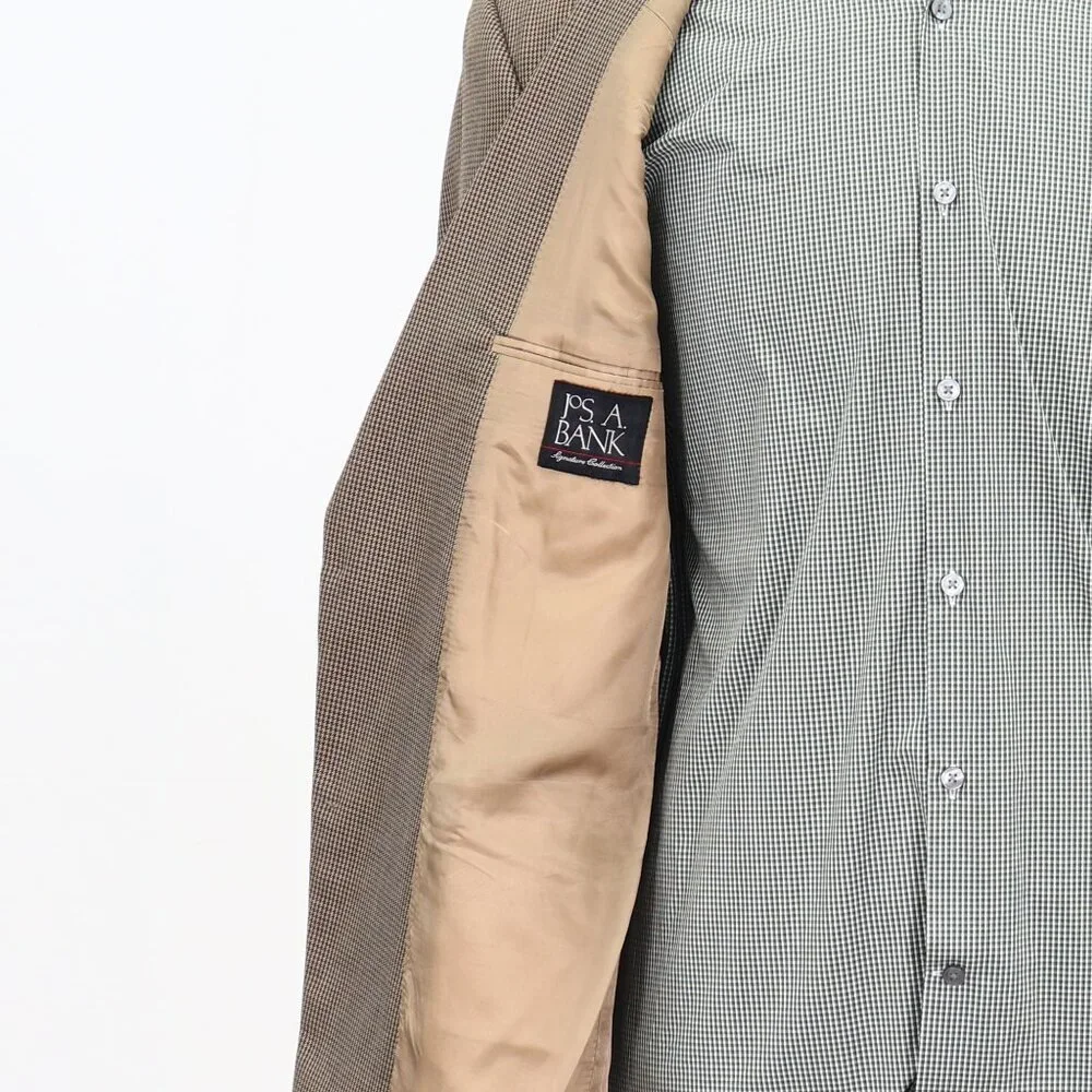 Jos. A. Bank 42L Brown HT 2-Button Sport Coat Blazer Jacket